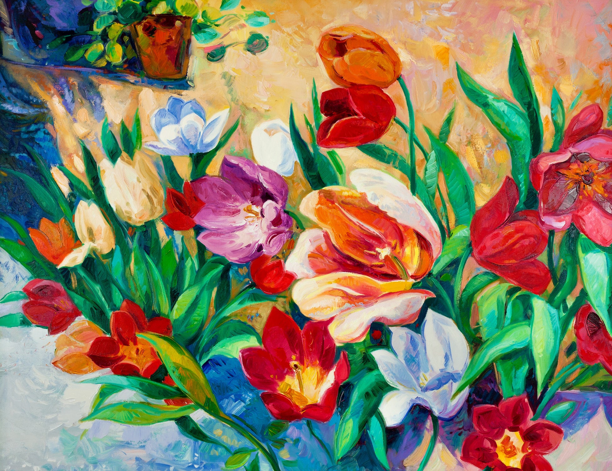 Flower Bunch Watercolor Painting Print 100% Australian Made