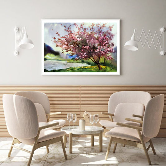 Colorful Flower Tree Painting Home Decor Premium Quality Poster Print Choose Your Sizes