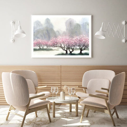 Colorful Flower Tree Painting Home Decor Premium Quality Poster Print Choose Your Sizes