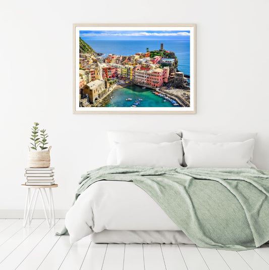 City Near Sea Sky View Photograph Home Decor Premium Quality Poster Print Choose Your Sizes