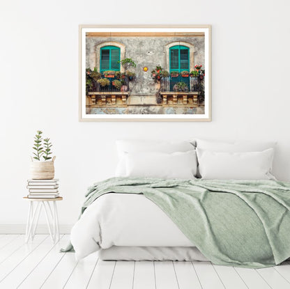 House Windows & Flower Vases Photograph Home Decor Premium Quality Poster Print Choose Your Sizes