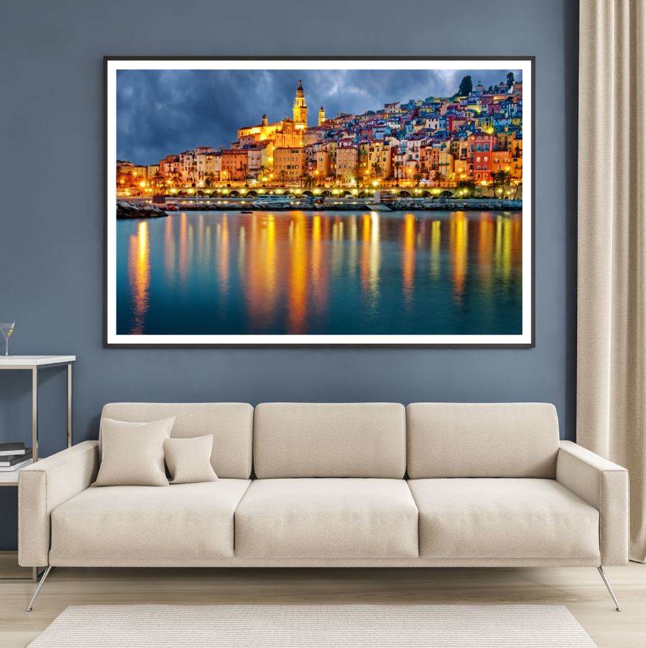 City Night Scenery Photograph Home Decor Premium Quality Poster Print Choose Your Sizes