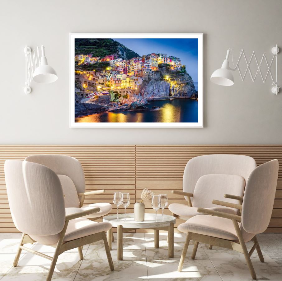 Sea & City Scenery Photograph Home Decor Premium Quality Poster Print Choose Your Sizes