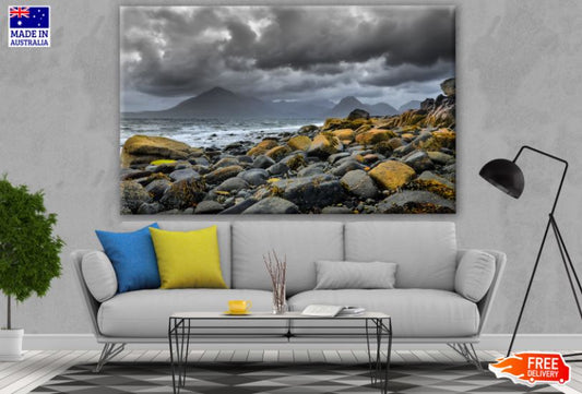 Stunning Beach & Rocks Scenery Photograph Print 100% Australian Made