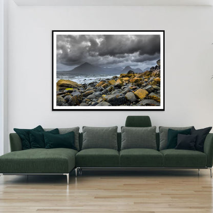 Rocks on Sea Shore Photograph Home Decor Premium Quality Poster Print Choose Your Sizes