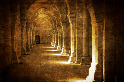 Building Tunnel Vintage Photograph Print 100% Australian Made