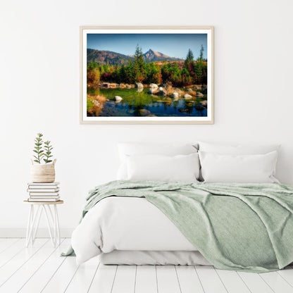 River Near Forest Scenery View Home Decor Premium Quality Poster Print Choose Your Sizes