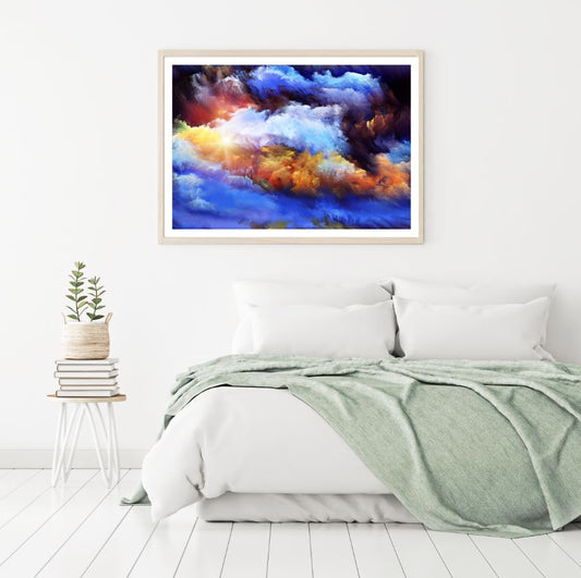 Colorful Clouds Abstract Design Home Decor Premium Quality Poster Print Choose Your Sizes