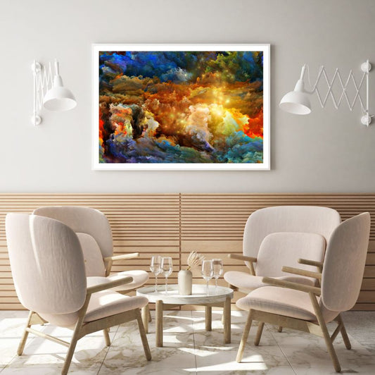Colorful Clouds Abstract Design Home Decor Premium Quality Poster Print Choose Your Sizes