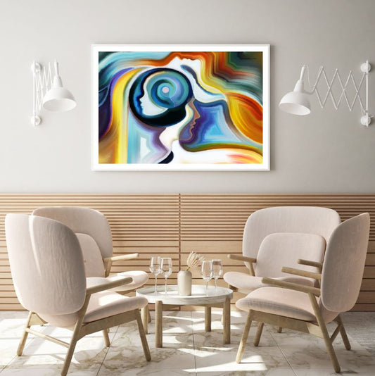 Colorful Faces Abstract Design Home Decor Premium Quality Poster Print Choose Your Sizes