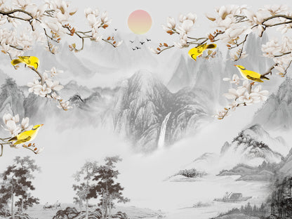 Nature Landscape Watercolor Painting Home Decor Premium Quality Poster Print Choose Your Sizes