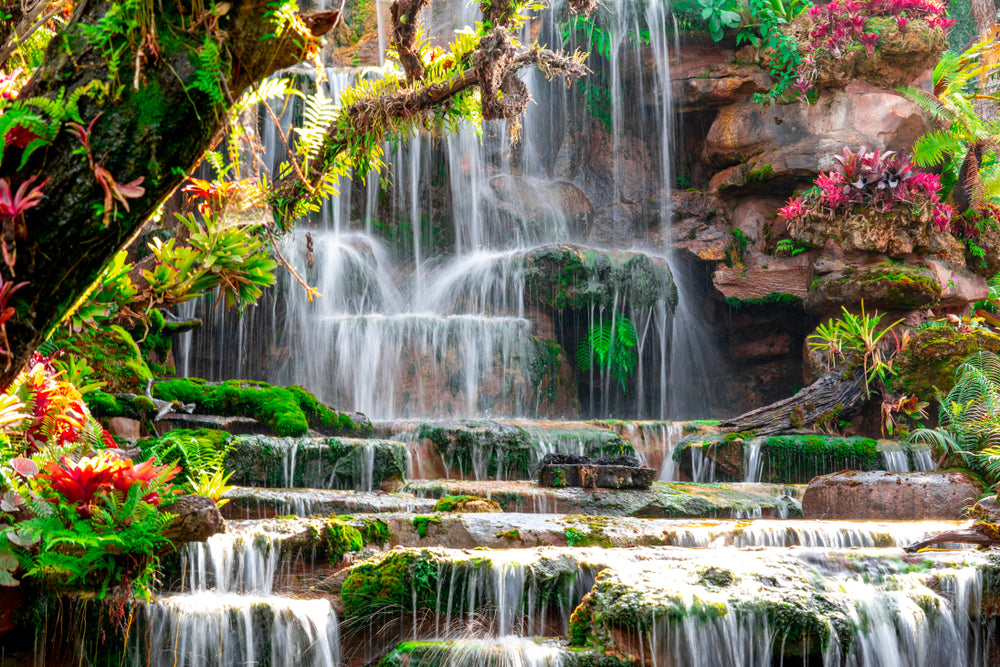Stunning Waterfall Scenery View Photograph Home Decor Premium Quality Poster Print Choose Your Sizes