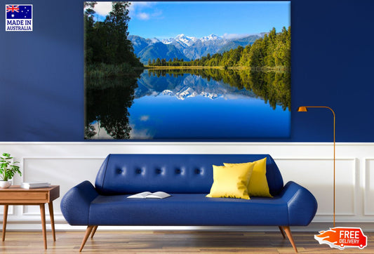 Lake Near Forest Scenery Photograph Print 100% Australian Made