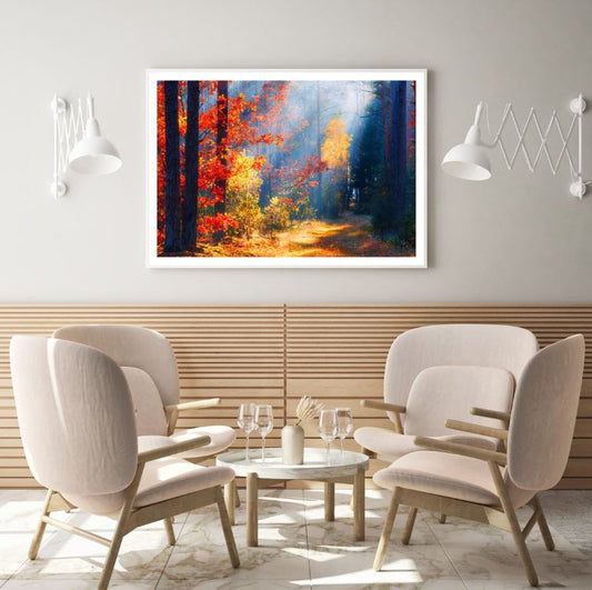 Autumn Forest Scenery Photograph Home Decor Premium Quality Poster Print Choose Your Sizes