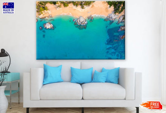 Sea Beach Aerial View Photograph Print 100% Australian Made