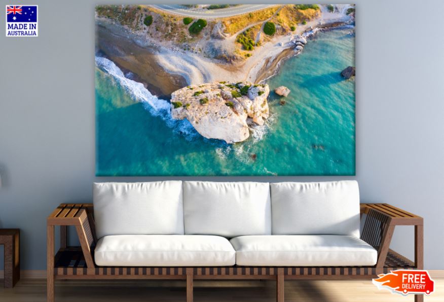 Sea Aerial View Scenery Photograph Print 100% Australian Made