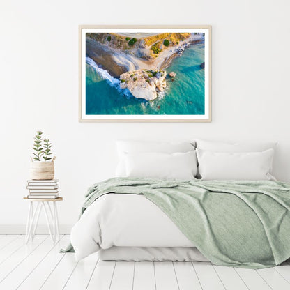 Stunning Sea Beach Aerial View Photograph Home Decor Premium Quality Poster Print Choose Your Sizes