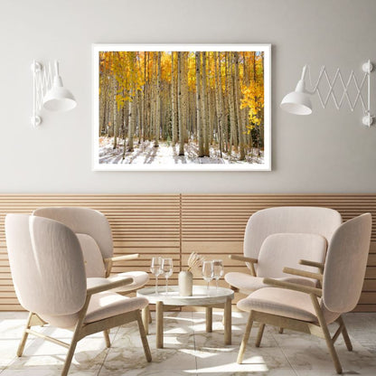 Yellow Tree Forest Photograph Home Decor Premium Quality Poster Print Choose Your Sizes