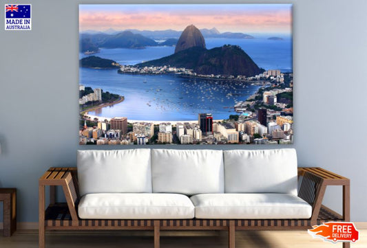 Rio De Janeiro, Brazil Evening Photograph Print 100% Australian Made