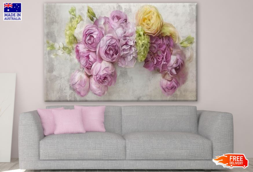 Colorful Peonies Watercolor Painting Print 100% Australian Made