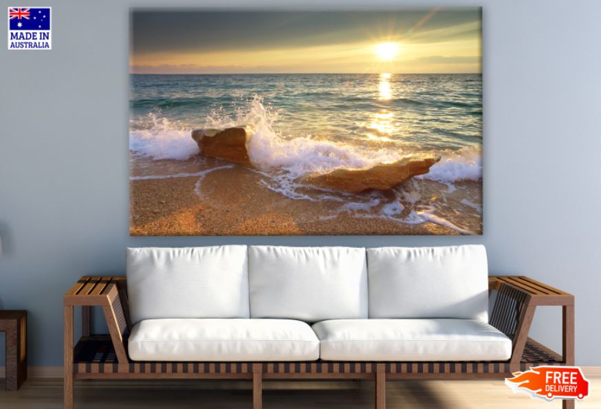 Sunset Sea Scenery Photograph Print 100% Australian Made