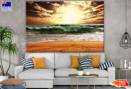Sunset Sea Scenery Photograph Print 100% Australian Made