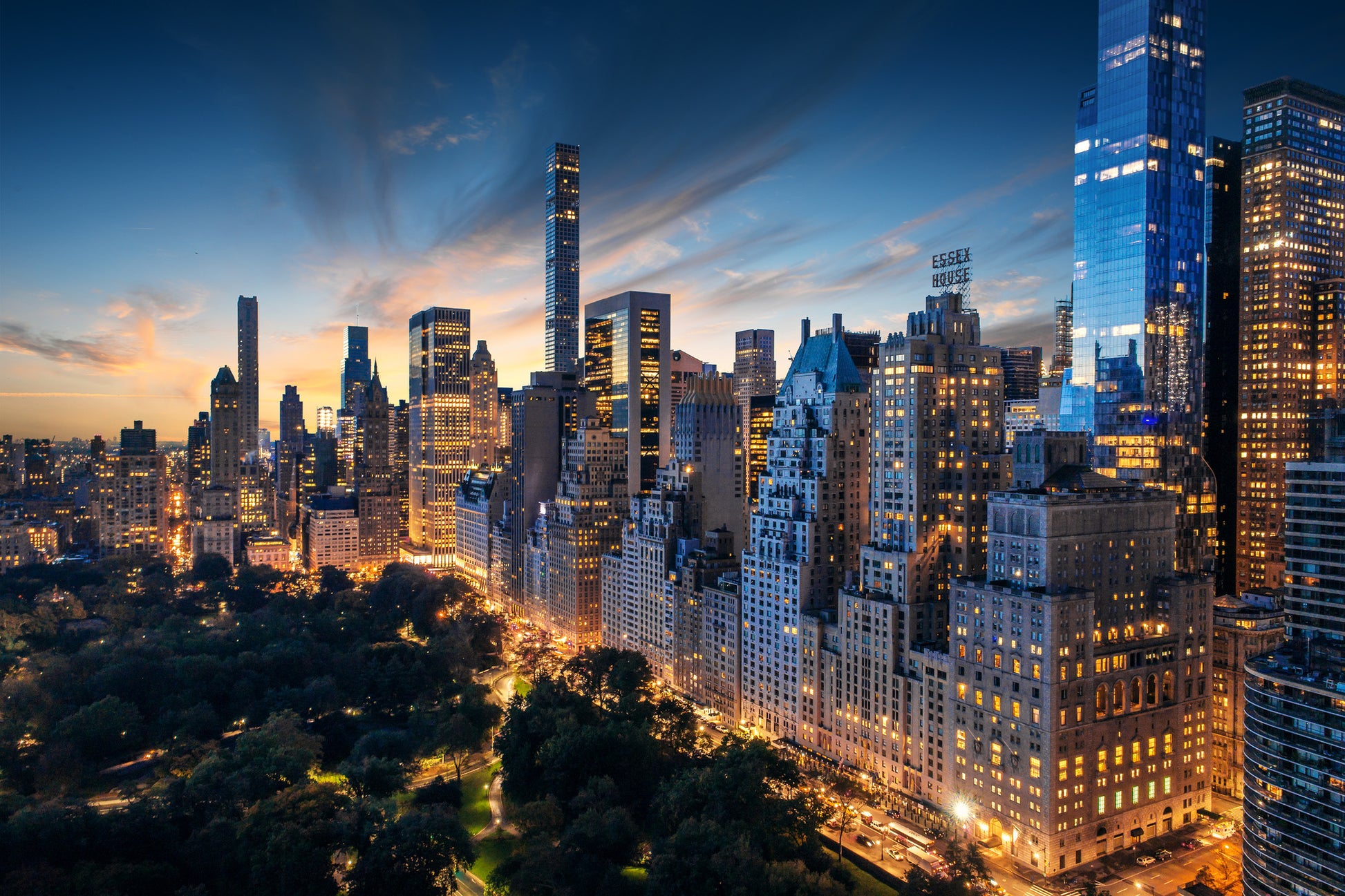 City Night Sky View Scenery Photograph Home Decor Premium Quality Poster Print Choose Your Sizes
