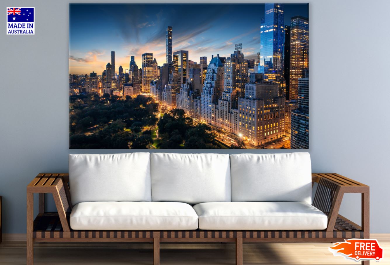 City Night View Photograph Print 100% Australian Made