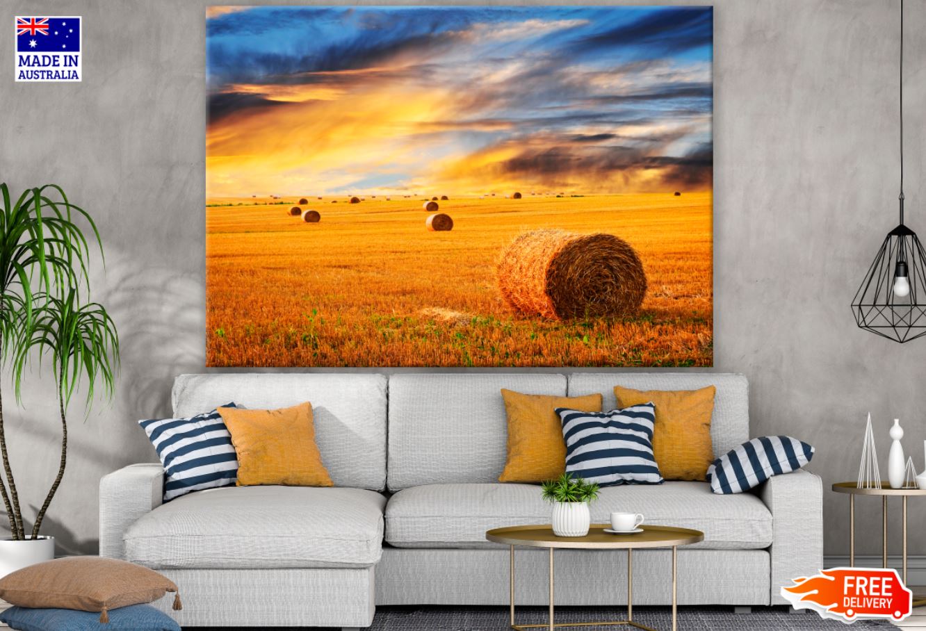 Hey On a Field Sunset Photograph Print 100% Australian Made