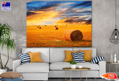 Hey On a Field Sunset Photograph Print 100% Australian Made
