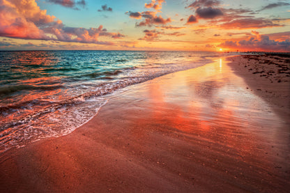 Sea Sunset Scenery Photograph Print 100% Australian Made