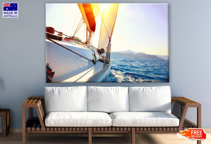 Boat & Sea Sunset Scenery Photograph Print 100% Australian Made