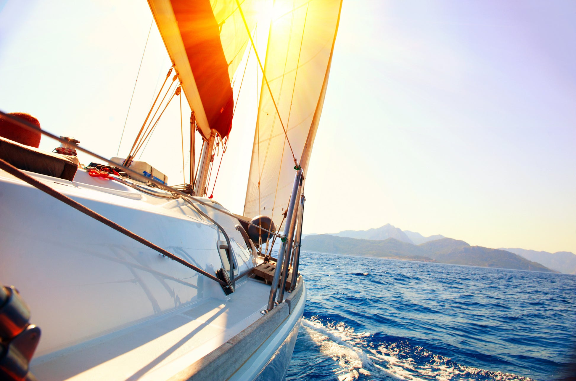 Boat & Sea Sunset Scenery Photograph Print 100% Australian Made