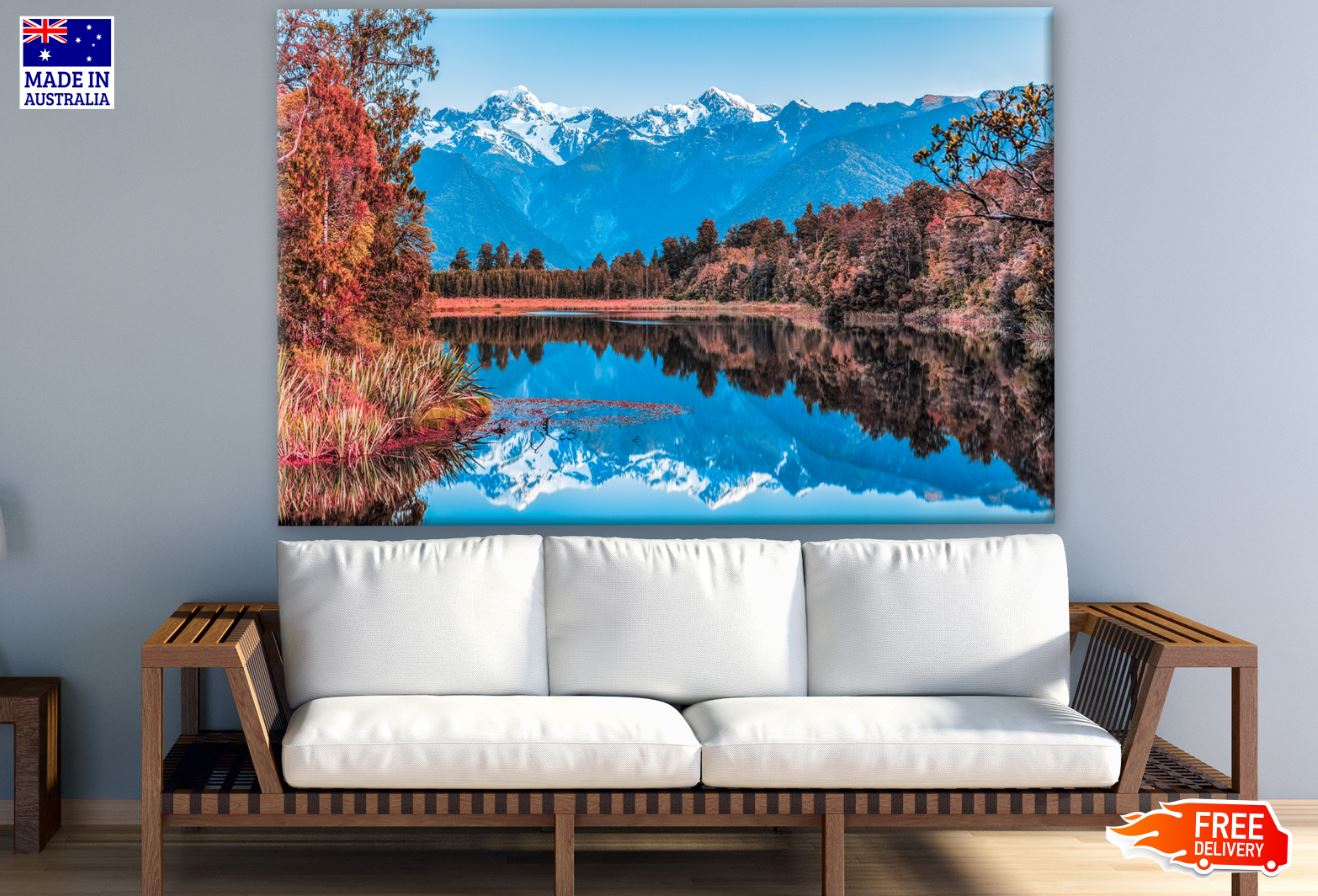 Lake in Forest Scenery Photograph Print 100% Australian Made