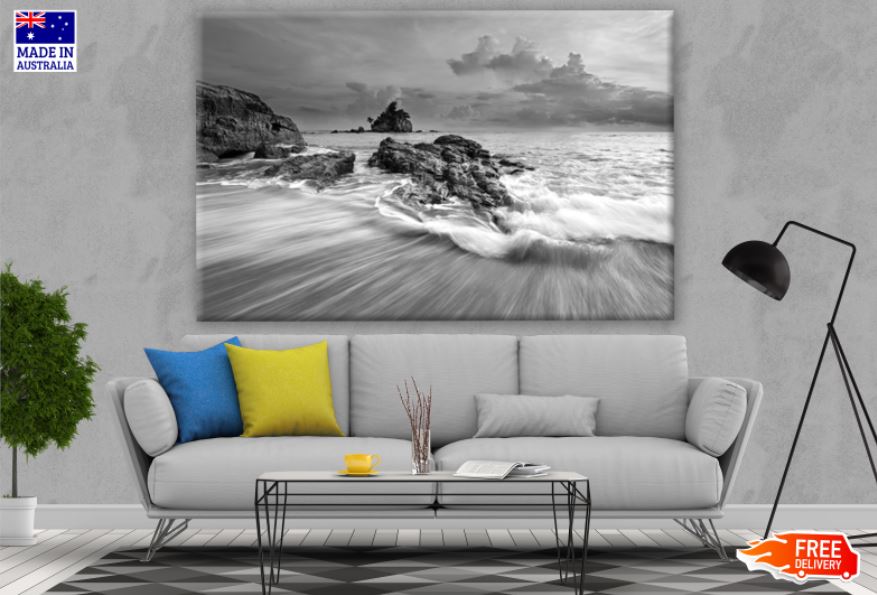 Sea Scenenry B&W Photograph Print 100% Australian Made