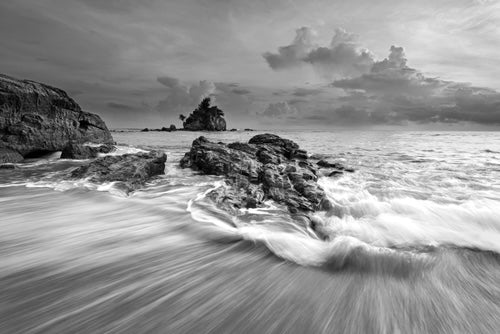 Sea Scenenry B&W Photograph Print 100% Australian Made