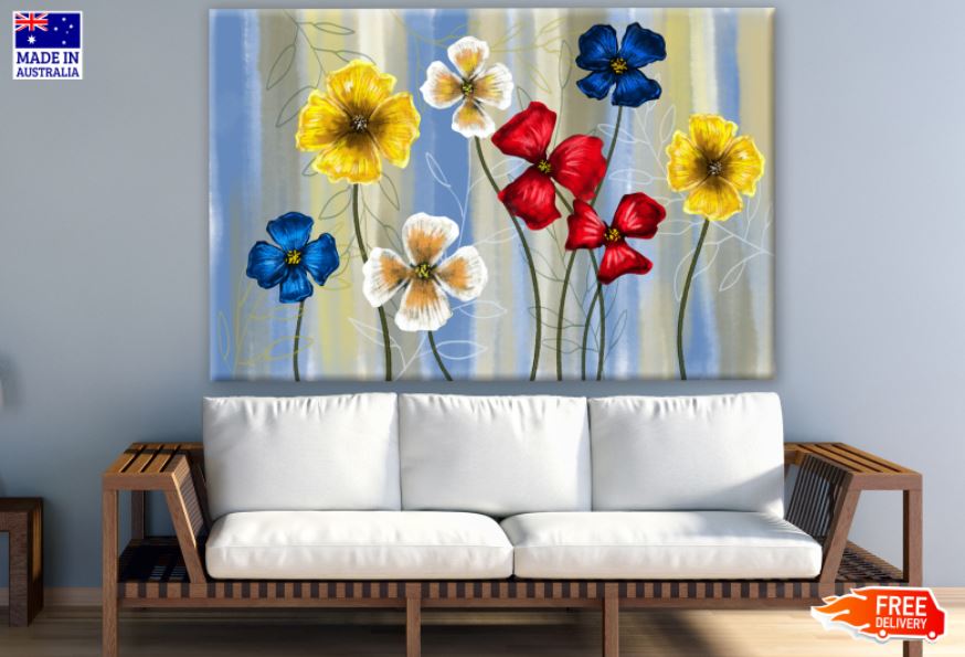 Colorful Floral Painting Print 100% Australian Made