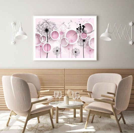 Dandelion Flowers 3D Vector Art Home Decor Premium Quality Poster Print Choose Your Sizes