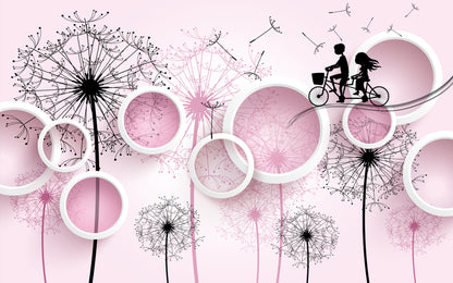 Dandelion Flowers 3D Vector Art Home Decor Premium Quality Poster Print Choose Your Sizes