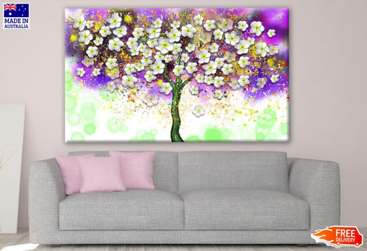 Flower Tree Abstract Design Print 100% Australian Made