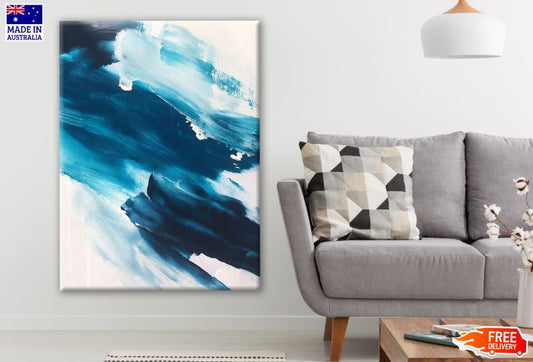 Blue & Black Abstract Design Print 100% Australian Made