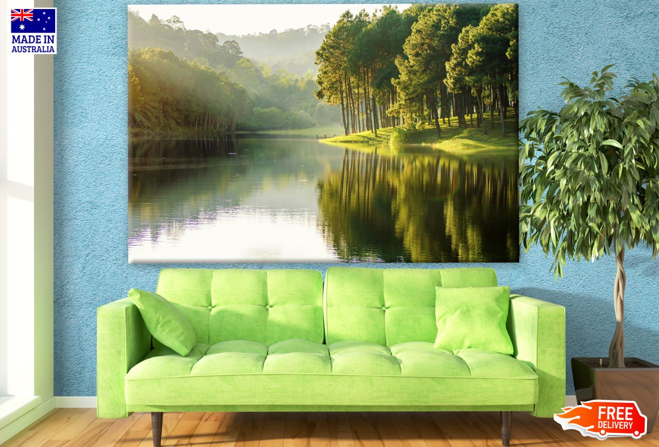 Forest Near Lake Scenery Photograph Print 100% Australian Made