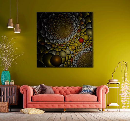 Square Canvas Colorful Shapes Abstract Design High Quality Print 100% Australian Made