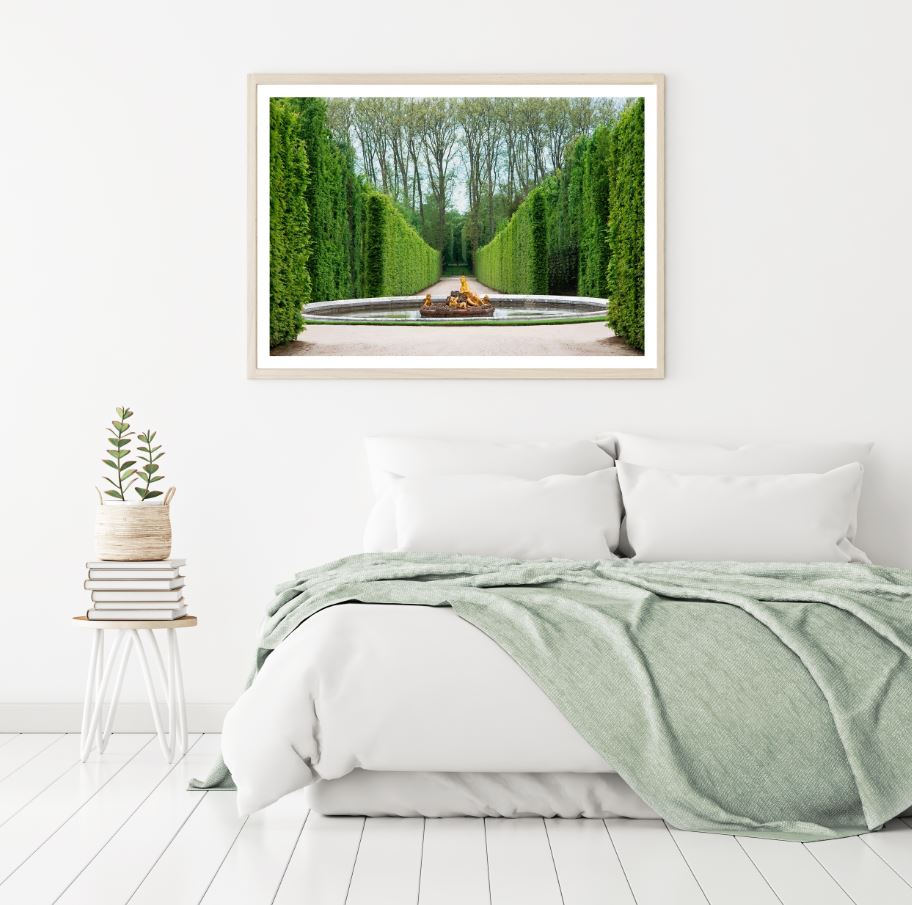 Road in Garden Photograph Home Decor Premium Quality Poster Print Choose Your Sizes