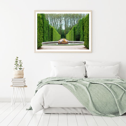 Road in Garden Photograph Home Decor Premium Quality Poster Print Choose Your Sizes