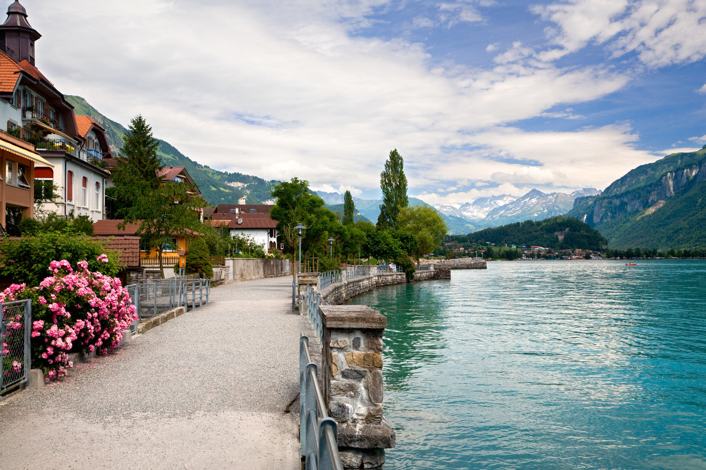 Houses Near River Photograph Home Decor Premium Quality Poster Print Choose Your Sizes