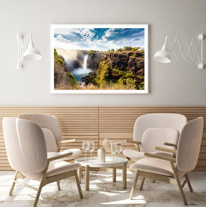 Waterfall Scenery Photograph Home Decor Premium Quality Poster Print Choose Your Sizes