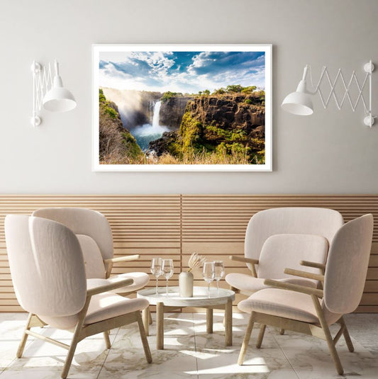 Waterfall Scenery Photograph Home Decor Premium Quality Poster Print Choose Your Sizes