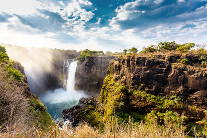 Waterfall Scenery Photograph Home Decor Premium Quality Poster Print Choose Your Sizes