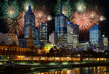 Night City Sky View Photograph Home Decor Premium Quality Poster Print Choose Your Sizes